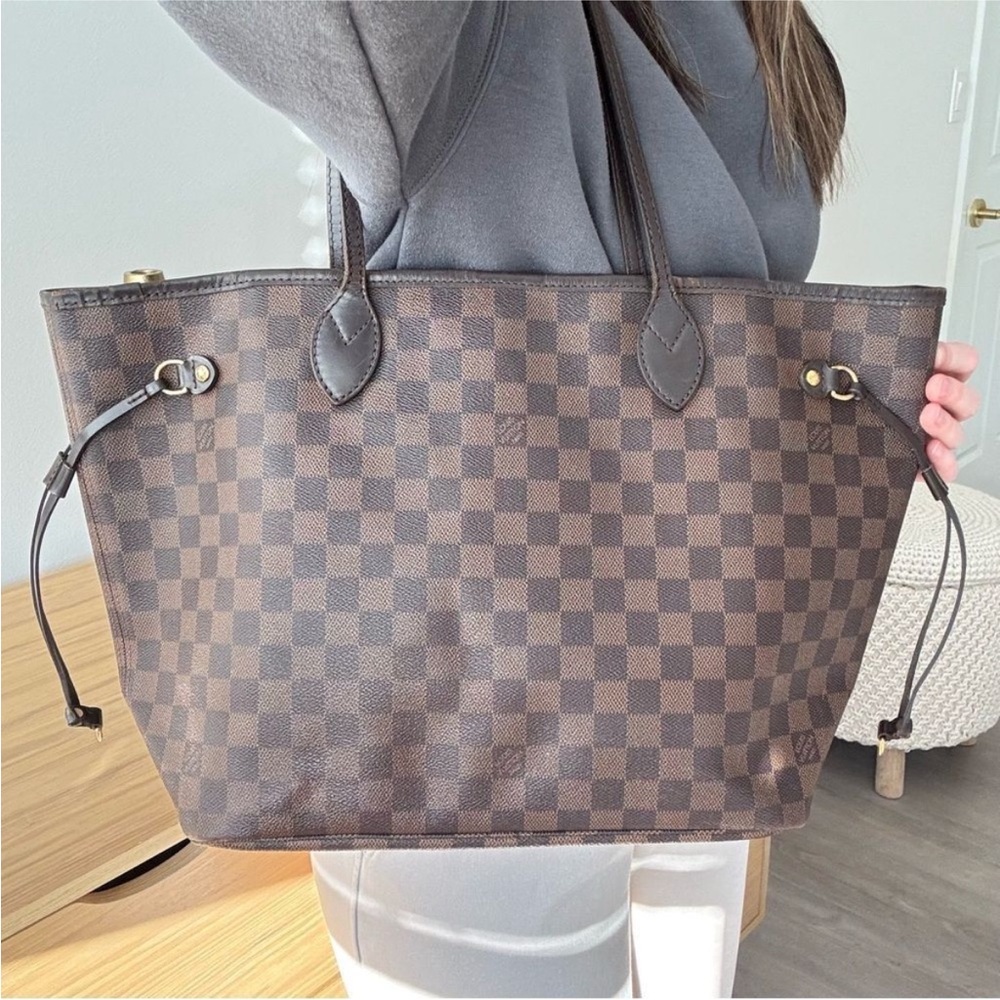 ✅AUTH✅LOUIS VUITTON NEVERFULL EBENE MM - Picture 2 of 14